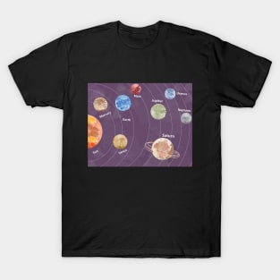 Planets informative design T-Shirt